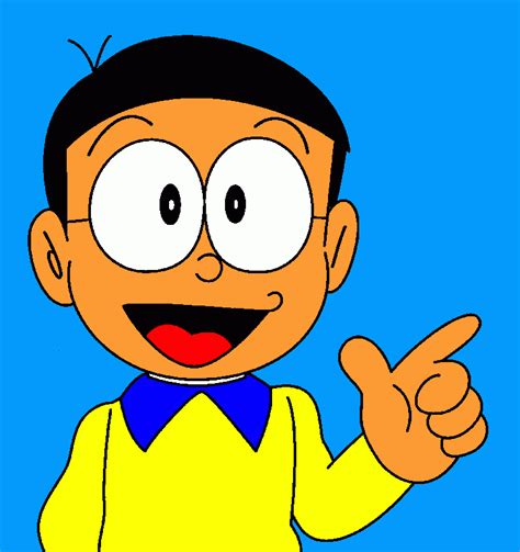 Image Of Nobita In Happy Mood - Desi Comments