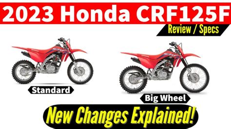 New 2023 Honda CRF125F Review: Specs / Features + Changes Explained!