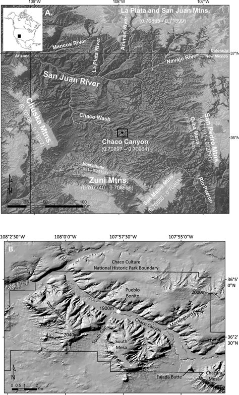 A. Map of San Juan Basin and ranges with inset showing the map in the... | Download Scientific ...