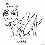 Cricket Coloring Pages sketch template