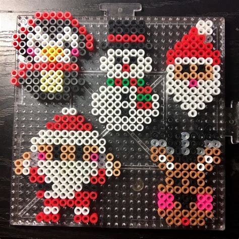 Weihnachtsmuster, Perler Perlen / Hama … #weihnachten | Basteln bügelperlen, Weihnachtsengel ...