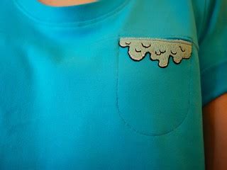 Jersey Scout with embroidered slit pocket | [Blogged: sewing… | Flickr