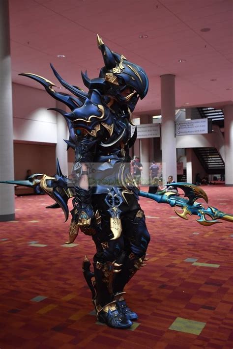 Custom Cheap Final Fantasy XIV Azure Dragoon Lancer Drachen Cosplay Armor In FFXIV Dragoon ...