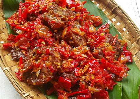 Resep Dendeng balado basah oleh Xander's Kitchen | Resep | Resep masakan, Resep daging, Resep