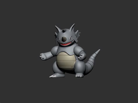 pokemon rhyhorn evolution 3D model 3D printable | CGTrader