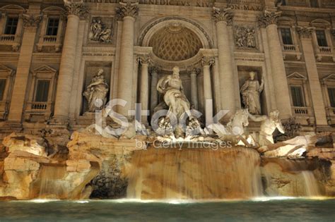 Trevi Fountain By Night Stock Photo | Royalty-Free | FreeImages