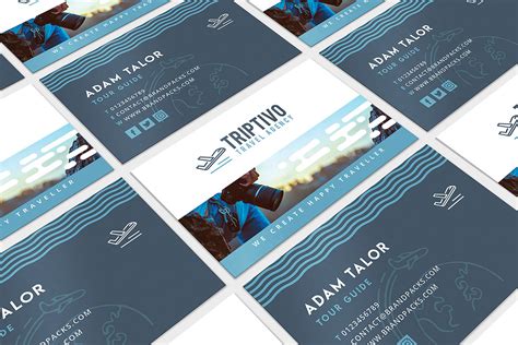 Travel Company Business Card Design | Creative Business Card Templates ~ Creative Market