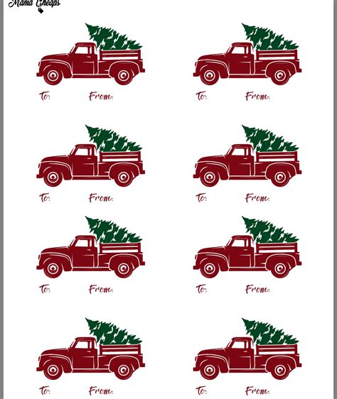 Printable Red Truck Christmas - Printable Word Searches