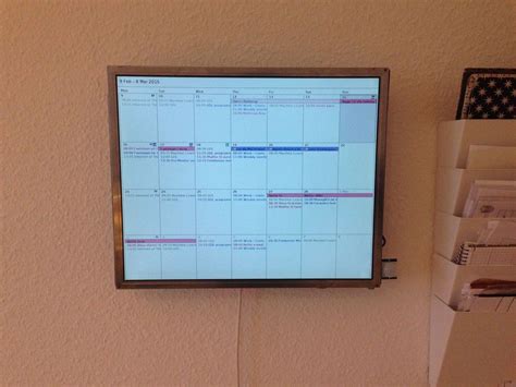 A way to create a wall mounted Google Calendar. Now to learn some more about Raspberry Pi ...