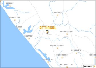 Attingal (India) map - nona.net