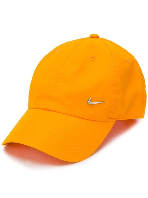 NIKE NIKE HERITAGE 86 SWOOSH LOGO CAP - ORANGE. #nike