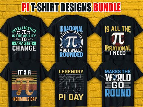 Pi Day T-Shirt Design Bundle- Pi Day Shirt Design Bundle