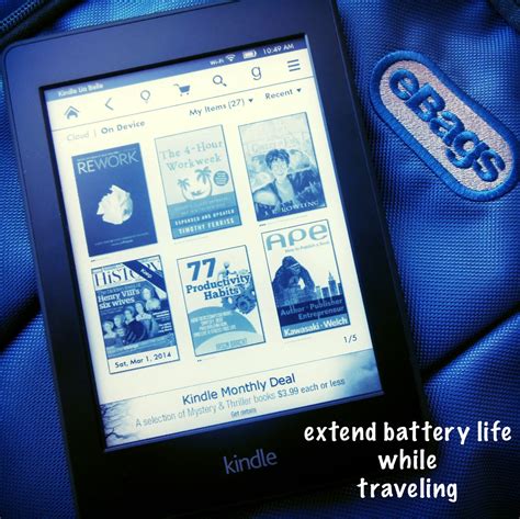 How to extend Kindle Paperwhite battery life while traveling – Lia Belle