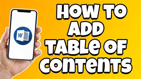 How To Insert Table of Contents in Microsoft Word - 2023 UPDATE - YouTube