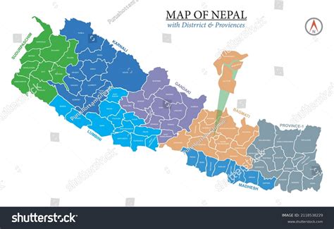 431 Nepal district map Images, Stock Photos & Vectors | Shutterstock