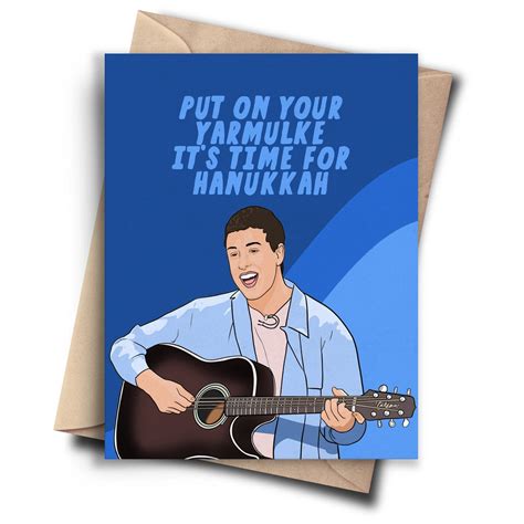 Adam Sandler Hanukkah Card | Pop Cult Paper – Outer Layer