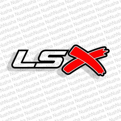 LS X Logo SVG DXF Png eps cdr Vector Digital Cut File | Etsy