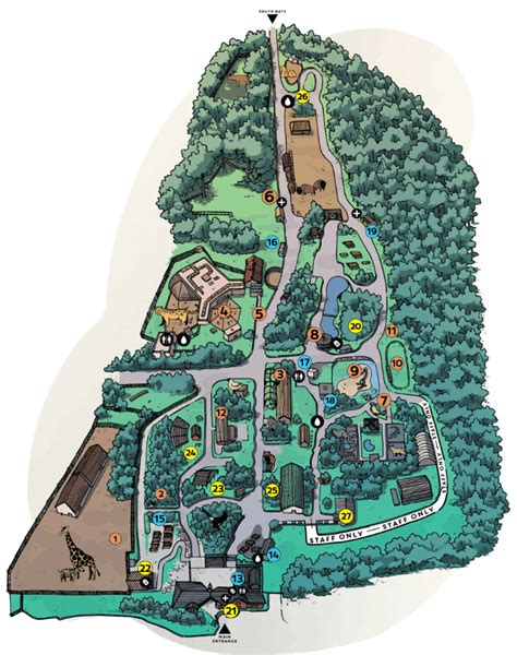 Elmwood Park Zoo Map and Brochure (2018 - 2024) | ThemeParkBrochures.net