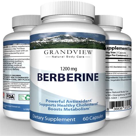 Berberine - All-natural herbal supplement. Supports weight loss. Promotes heart health. May help ...