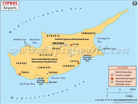 Airports in Cyprus | Cyprus Airports Map