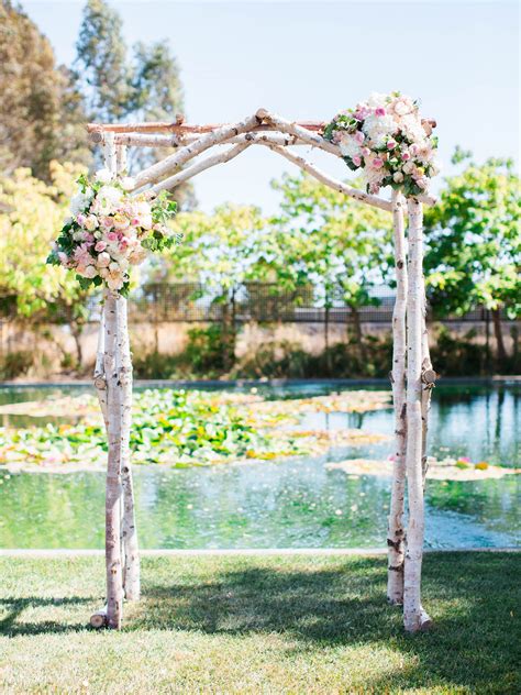 Birch Wedding Arch Rental at Cornerstone Sonoma