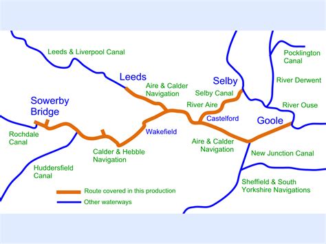 Aire & Calder and Calder & Hebble Navigations Cruising Map for Download ...