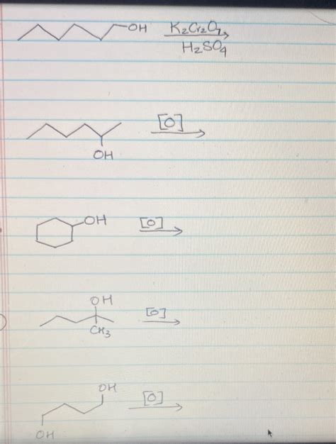 [Solved] Oxidation of alcohols | Course Hero