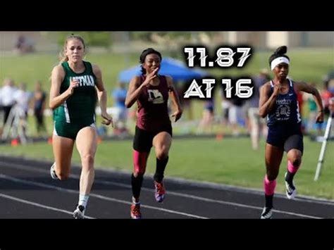 Abby Steiner Film: 16-Year Old Abby Wins 100m Final Ohio State Championship (Aug. 27, 2022 ...