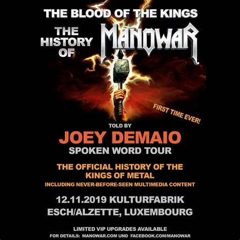 MANOWAR’s Joey DeMaio Brings Spoken Word Tour To Luxembourg – Manowar