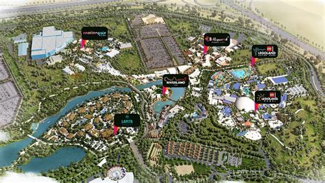 Dubai Parks And Resorts Map