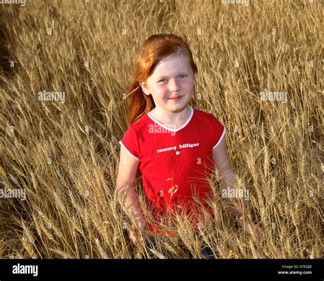 Pretty girl in wheat field in Saskatchewan Stock Photo - Alamy