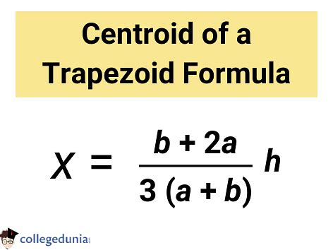 Centroid of a Trapezoid Formula: Definition & Solved Examples