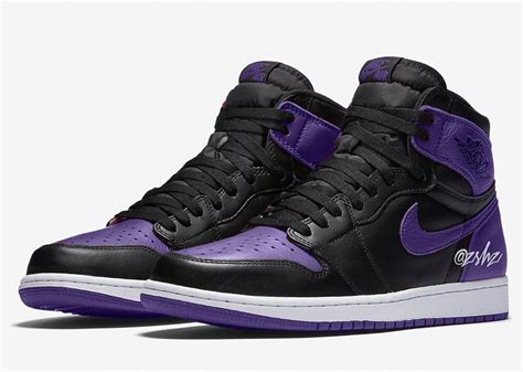 Air Jordan 1 Black Court Purple 2020 555088-500 Release Info | SneakerFiles