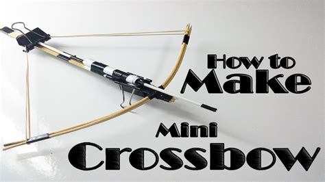 how to make a mini crossbow with simple steps ( DIY archery) home made toy crossbow - YouTube