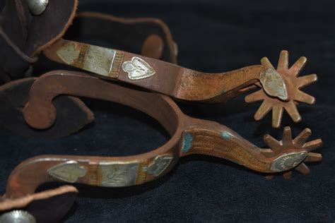 Antique Cowboy Spurs - C. P. SHIPLEY REPRODUCTION SPURS GOOSENECKS ...