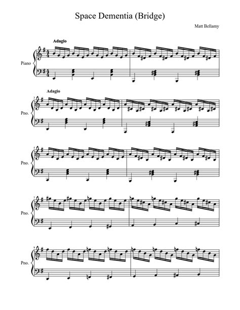 Space Dementia (Bridge Only) - Muse Sheet music | Download free in PDF ...