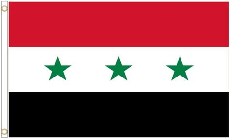 Syria 1963 to 1972 Polyester Flag