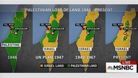 MSNBC Uses Long-Discredited Map Showing 70 Years of 'Palestine' Land ...