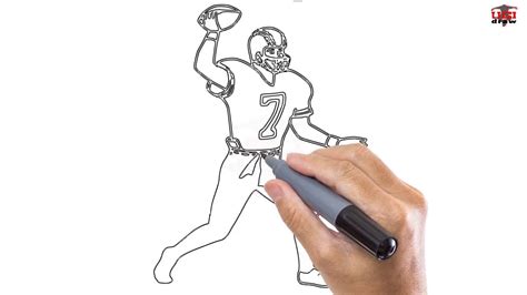 Cool Football Player Drawing - Shadowraze Wallpaper