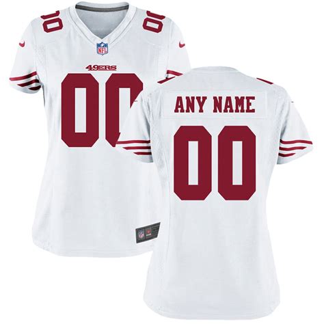 San Francisco 49ers Nike Women's Custom Game Jersey - White