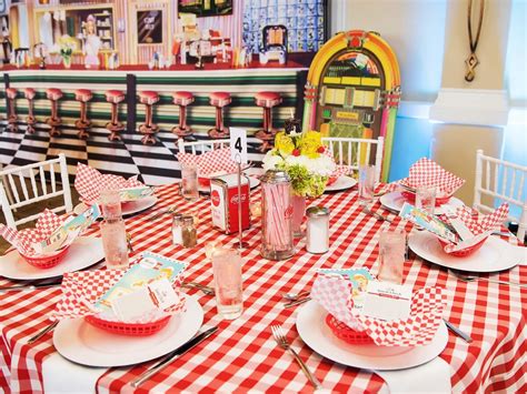 '50s Party Theme | The Bash | Diner party, 50s theme parties, Dinner ...