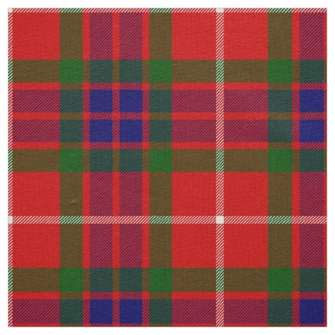 Fraser Tartan Print Fabric | Zazzle