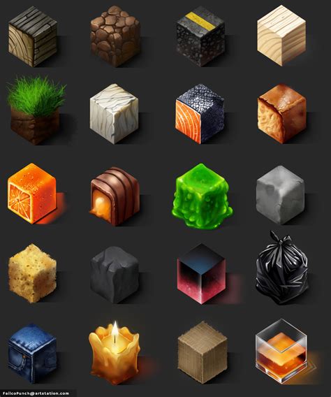 ArtStation - Material Cube Studies, Danielle DiFalco | Art cube, Digital painting tutorials ...