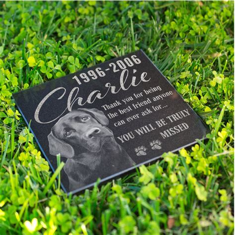 Dog Memorial Stone Personalized Pet Memorial Stone Engraved - Etsy ...