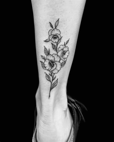 30 Pretty Pansy Tattoos for Your Inspiration | Style VP | Page 2