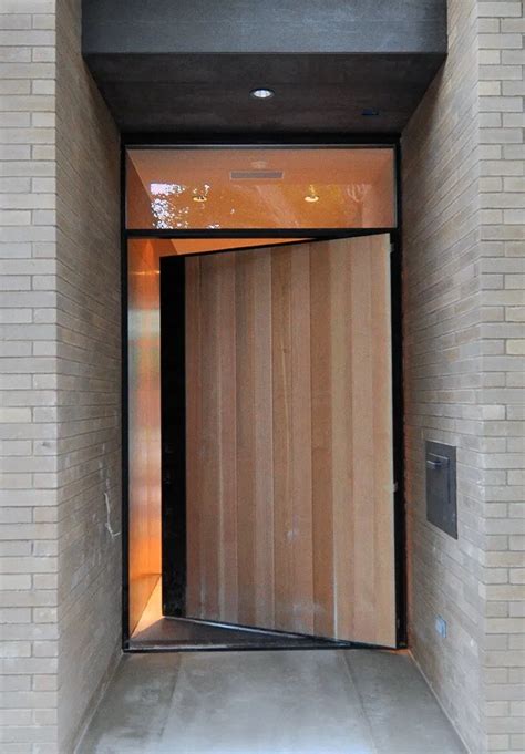 Off Center Pivot Door Design | Modern House Entrance Doors