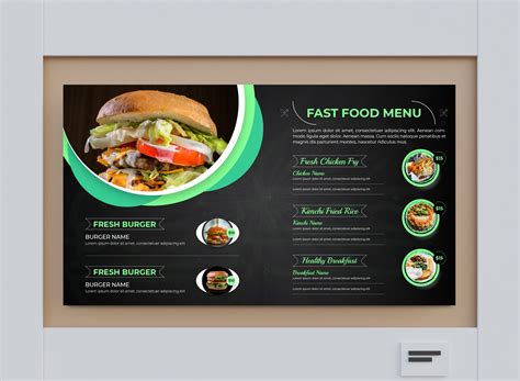 Digital Menu Design Templates – MasterBundles