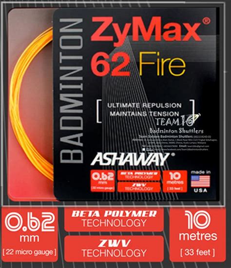 Ash﻿away ZyMax 62 Fire and ZyMax 66 Fire Power. - Racquet-Lab