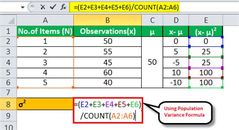 Population Variance Formula | Step by Step Calculation | Examples