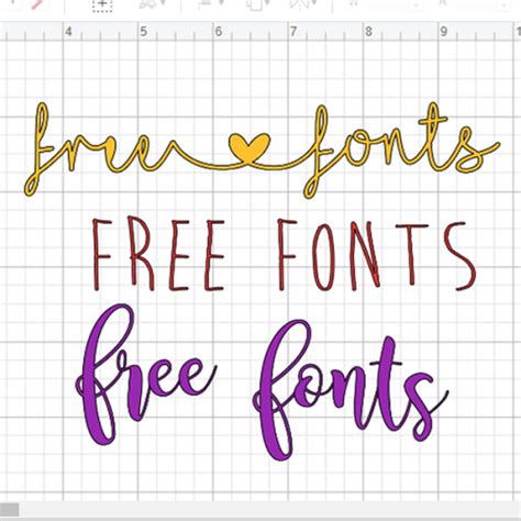 Cricut Design Space Fonts Pics